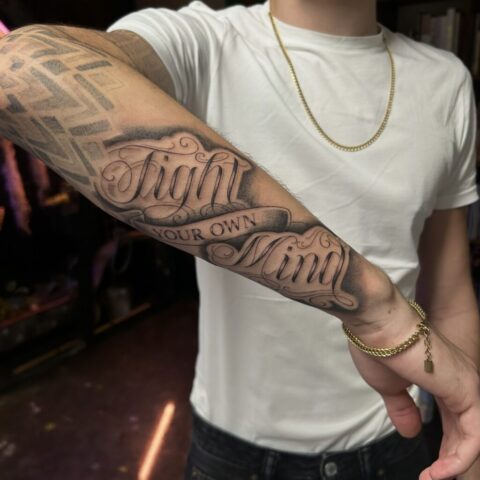Letteringtattoo