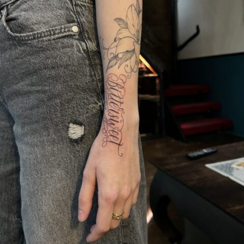 Letteringtattoo